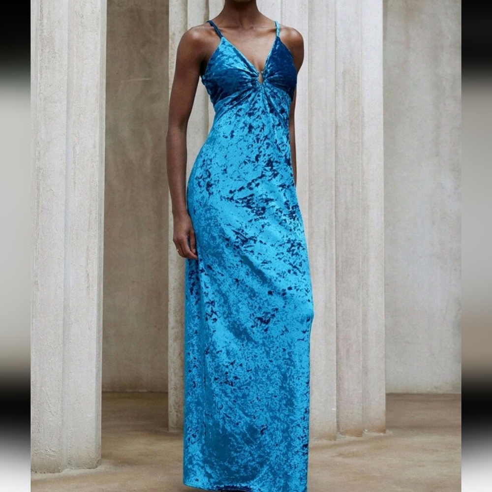 Women's Autumn/Winter New Diamond Velvet Half-Circle Pleated Waist Elegant Deep